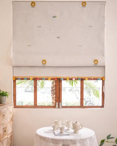 Whimsical Safari Roman Shade UA – Room Scene