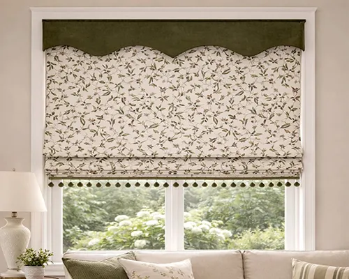 Tailored Roman blind manufacturing for clean, refined, and made-to-measure window styling.
