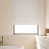 Semi-Blackout Waterproof Honeycomb Blind in a modern bathroom window