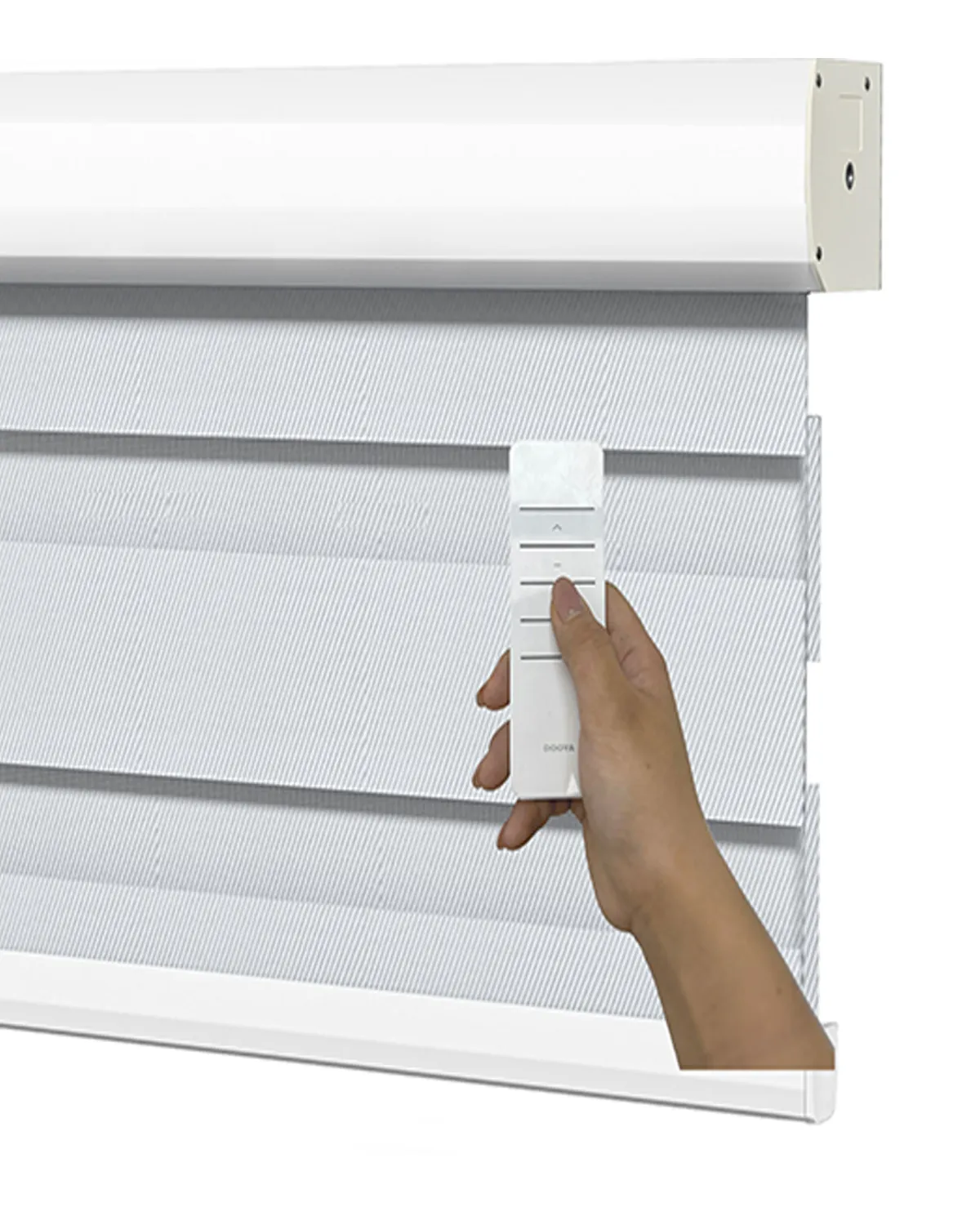 Zebra Blind with Light Filtering and Privacy Control