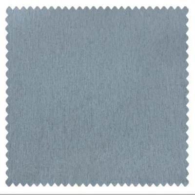 Deep blue blackout curtain fabric swatch with fine woven texture