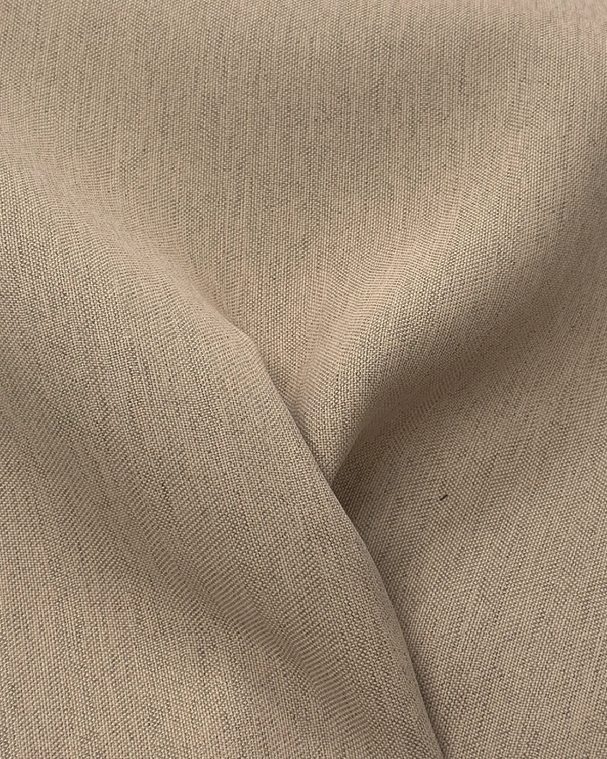 Whisper Weave blackout curtain fabric detail in linen beige with soft texture