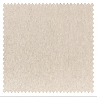 Light pink blackout curtain fabric swatch with fine woven texture