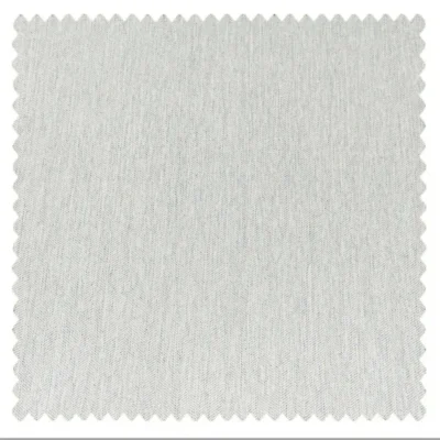 Smoke grey blackout curtain fabric swatch with fine woven texture