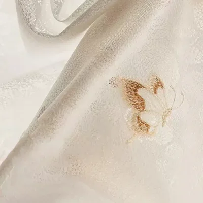 Embroidered Sheer Curtains Australia with butterfly and dragonfly embroidery