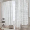 Frosted Feather Sheer Curtain in a soft neutral interior with airy light-filtering fabric and elegant S-curve drape