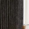 Charcoal Herringbone Blackout Curtain in dark grey textured fabric with modern herringbone pattern.