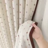 Twinkle Line Curtain decorative blackout drapes in a cozy kids room by Lemonho