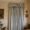 Linear Weave Curtain textured stripe drapes in a relaxed neutral living room by Lemonho