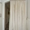 Ivory Loom Curtain raised texture drapes in a neutral interior by Lemonho